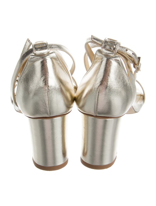 Sarah Flint Leather Cutout Accent Sandals