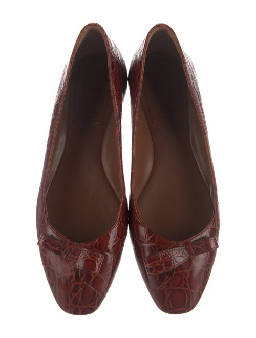 Sarah Flint Calf Leather Printed Ballet Flats