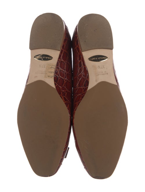 Sarah Flint Calf Leather Printed Ballet Flats