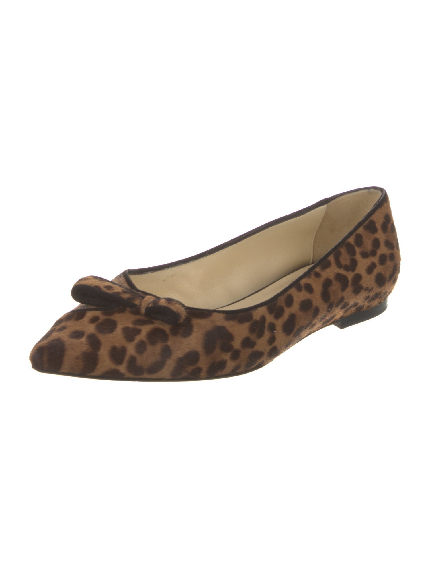 Sarah Flint Ponyhair Animal Print Flats