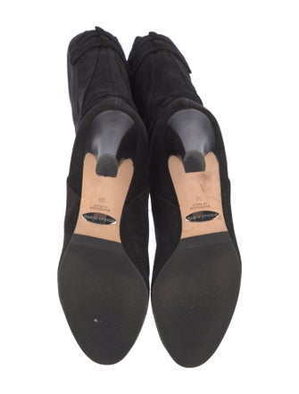 Sarah Flint Suede Bow Accents Boots