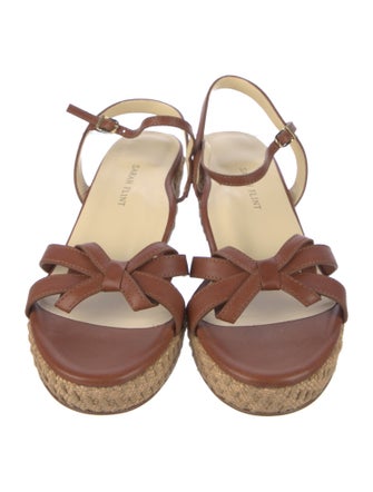 Sarah Flint Leather Espadrilles