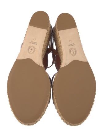 Sarah Flint Leather Espadrilles