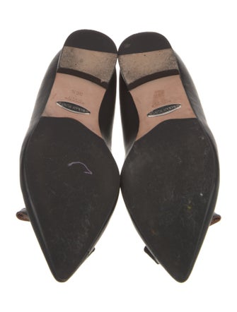 Sarah Flint Leather Bow Accents Flats