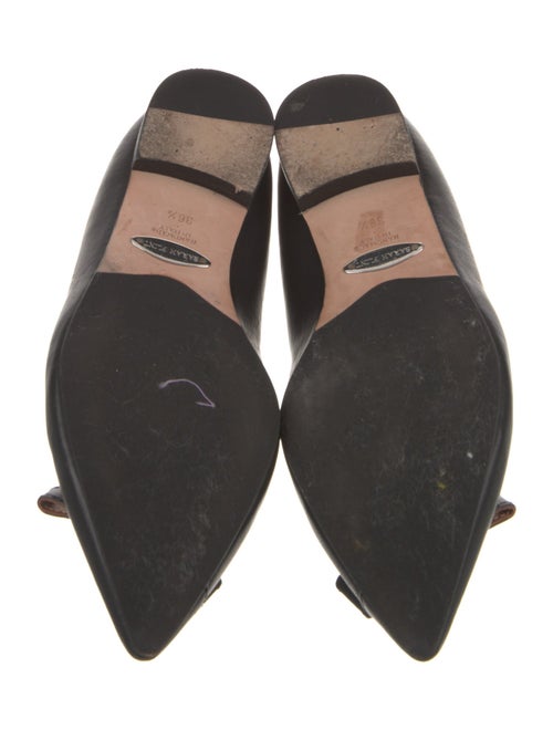 Sarah Flint Leather Bow Accents Flats