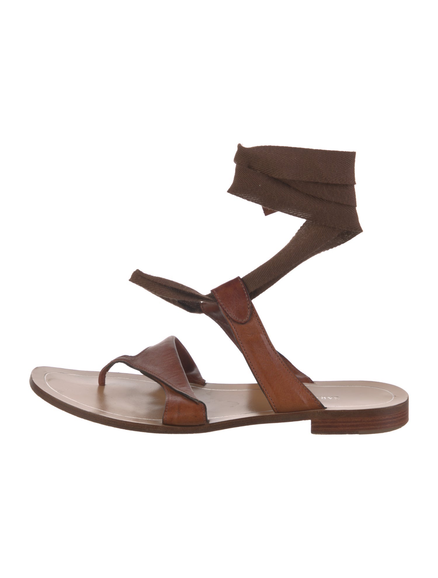 Sarah Flint Leather Gladiator Sandals