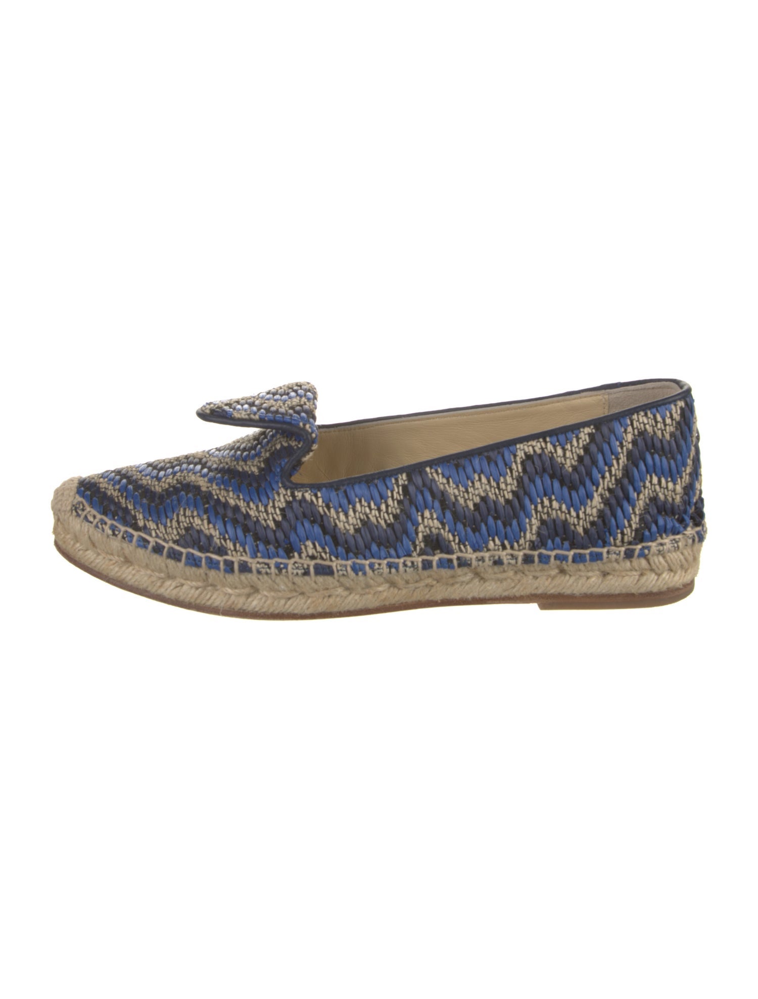 Sarah Flint Raffia Printed Espadrilles