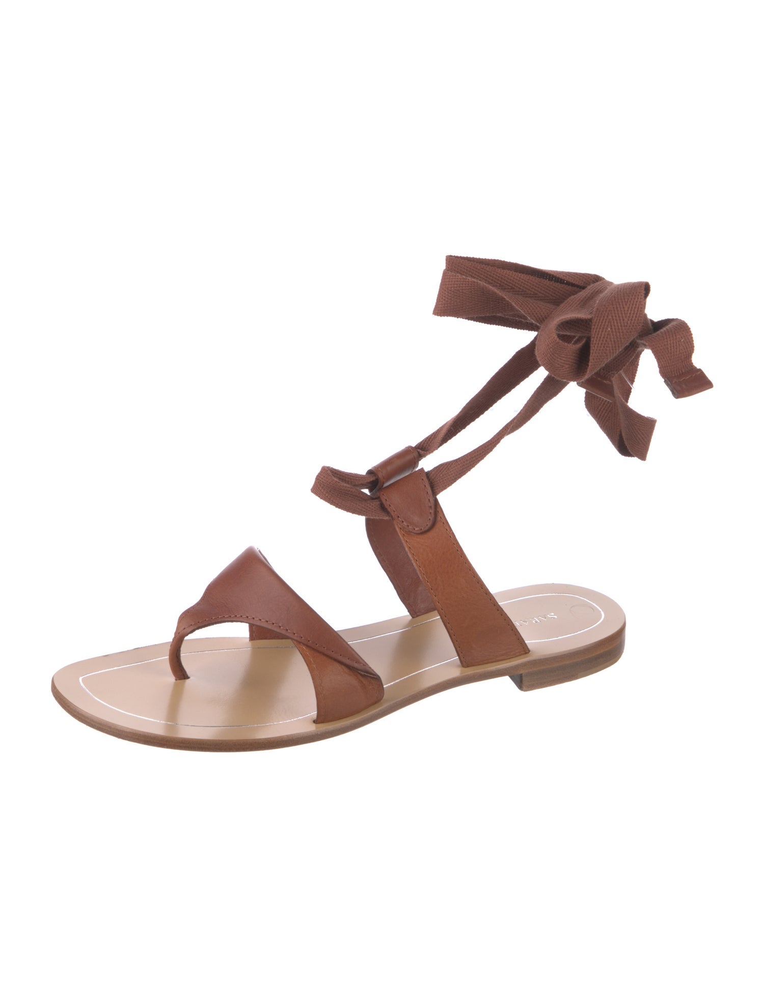 Sarah Flint Leather Gladiator Sandals