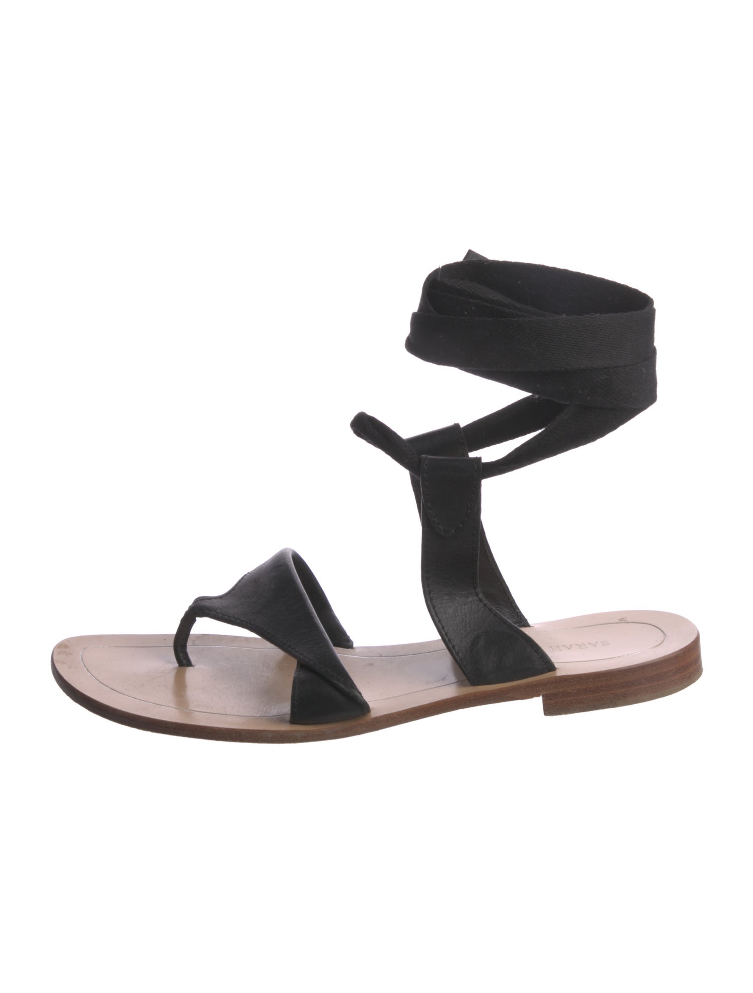 Sarah Flint Leather Gladiator Sandals