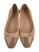 Sarah Flint Leather Colorblock Pattern Ballet Flats