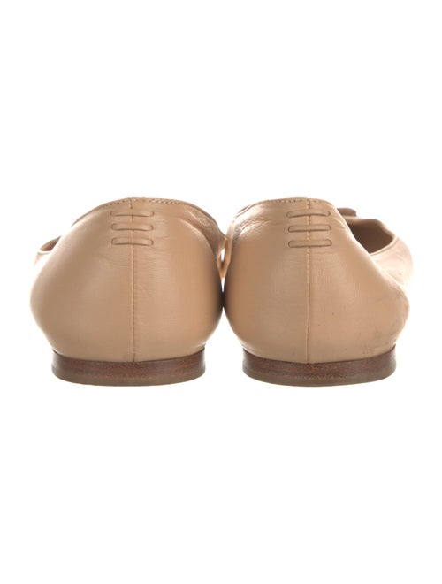 Sarah Flint Leather Colorblock Pattern Ballet Flats