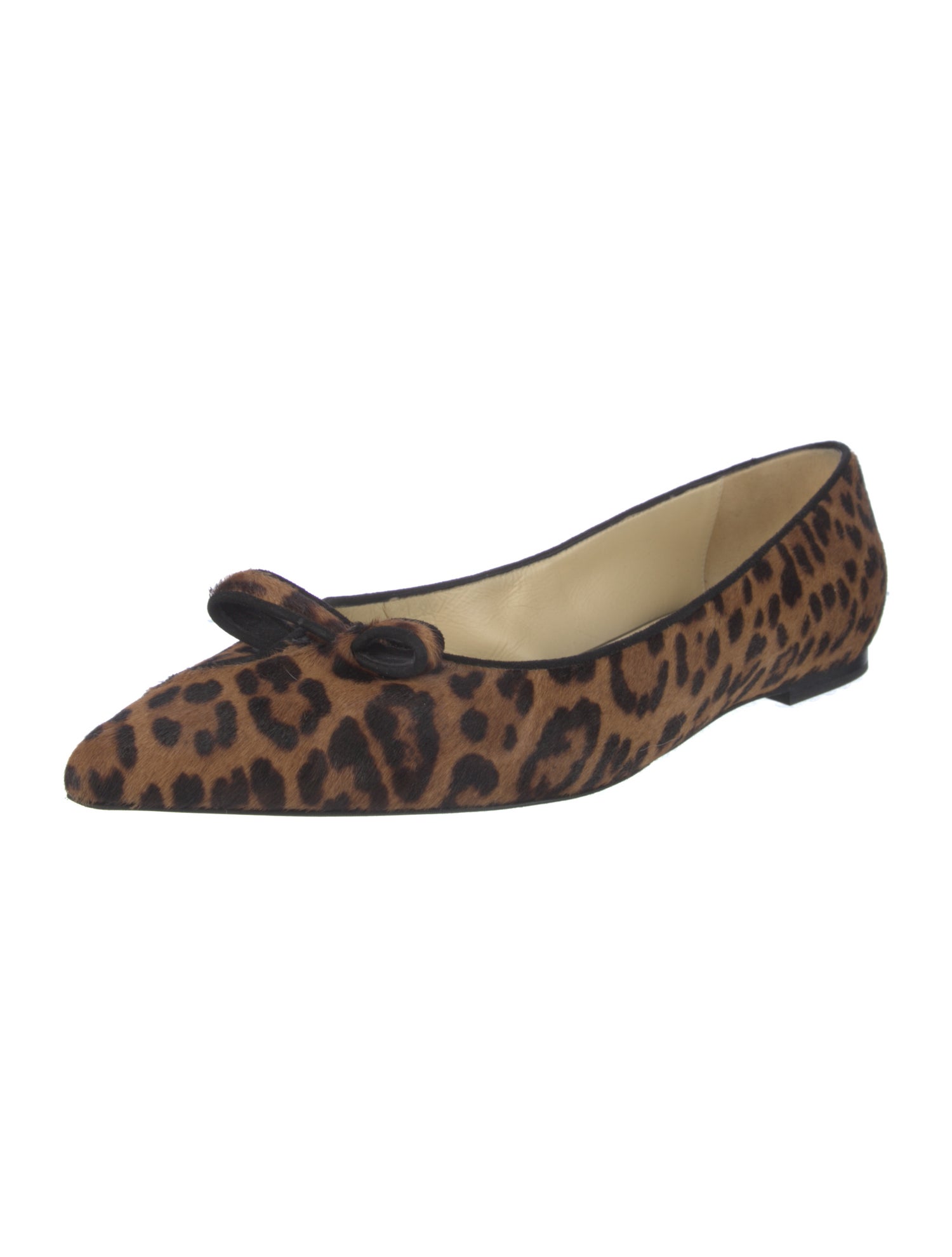 Sarah Flint Ponyhair Animal Print Ballet Flats