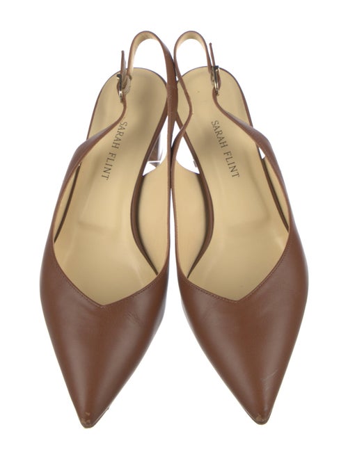 Sarah Flint Leather Slingback Pumps