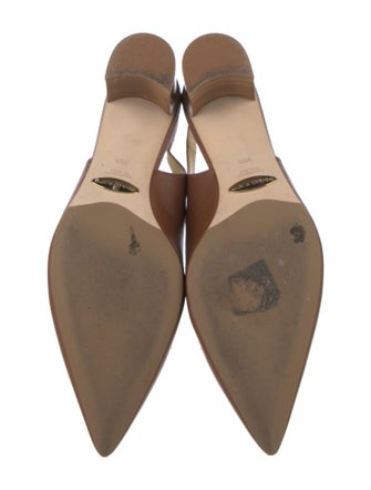Sarah Flint Leather Slingback Pumps
