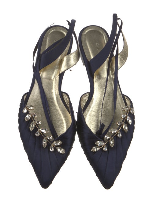 Sarah Flint Satin Slingback Flats