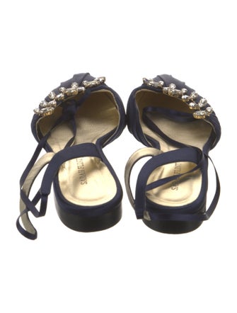 Sarah Flint Satin Slingback Flats