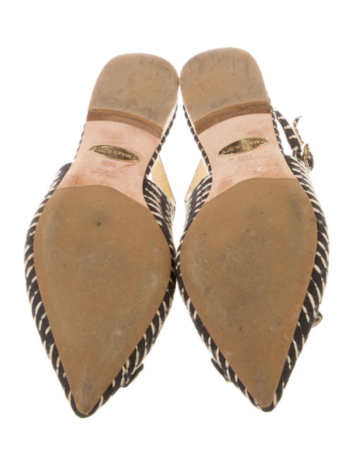 Sarah Flint Canvas Animal Print Slingback Flats