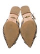 Sarah Flint Canvas Animal Print Slingback Flats