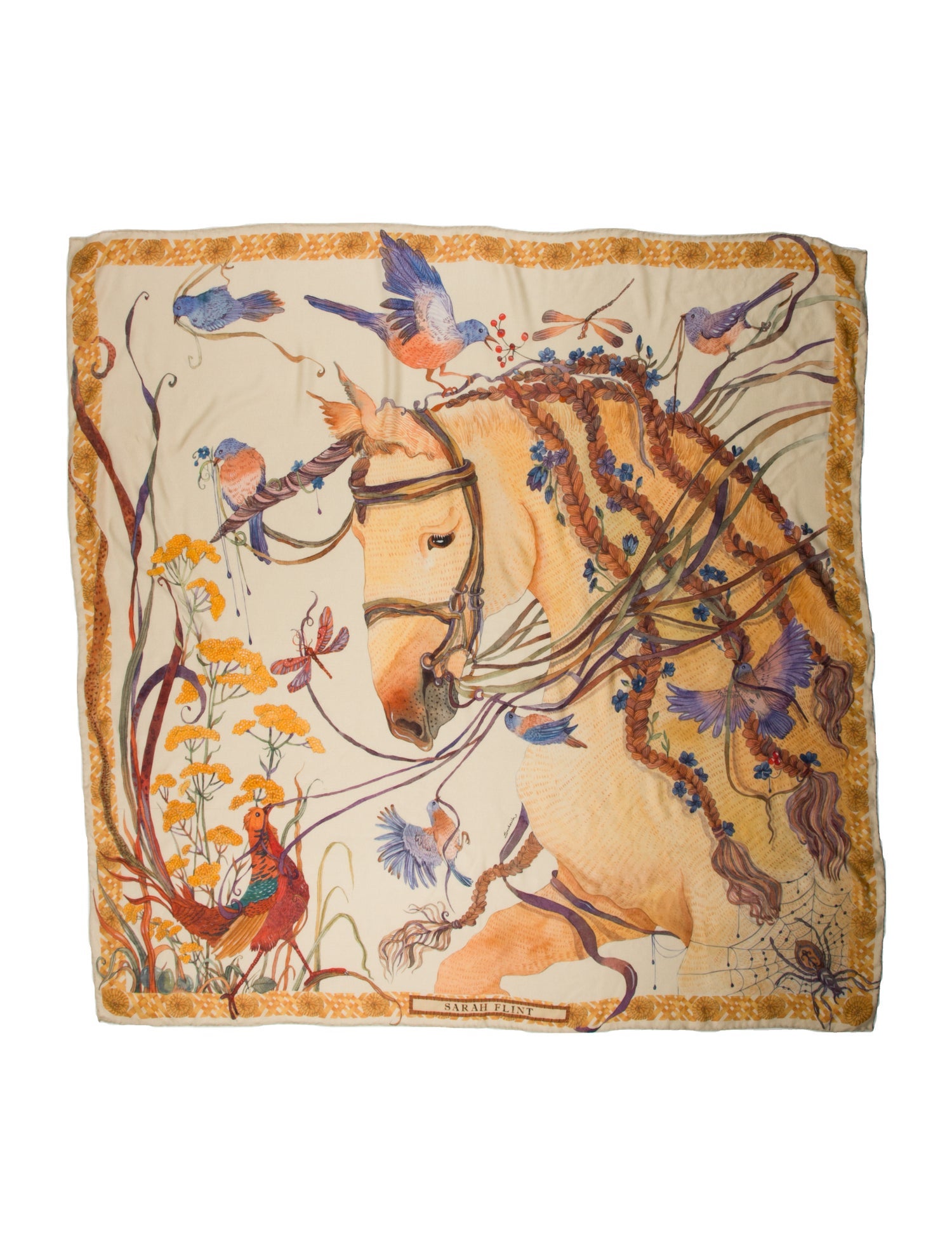 Sarah Flint Silk Printed Scarf