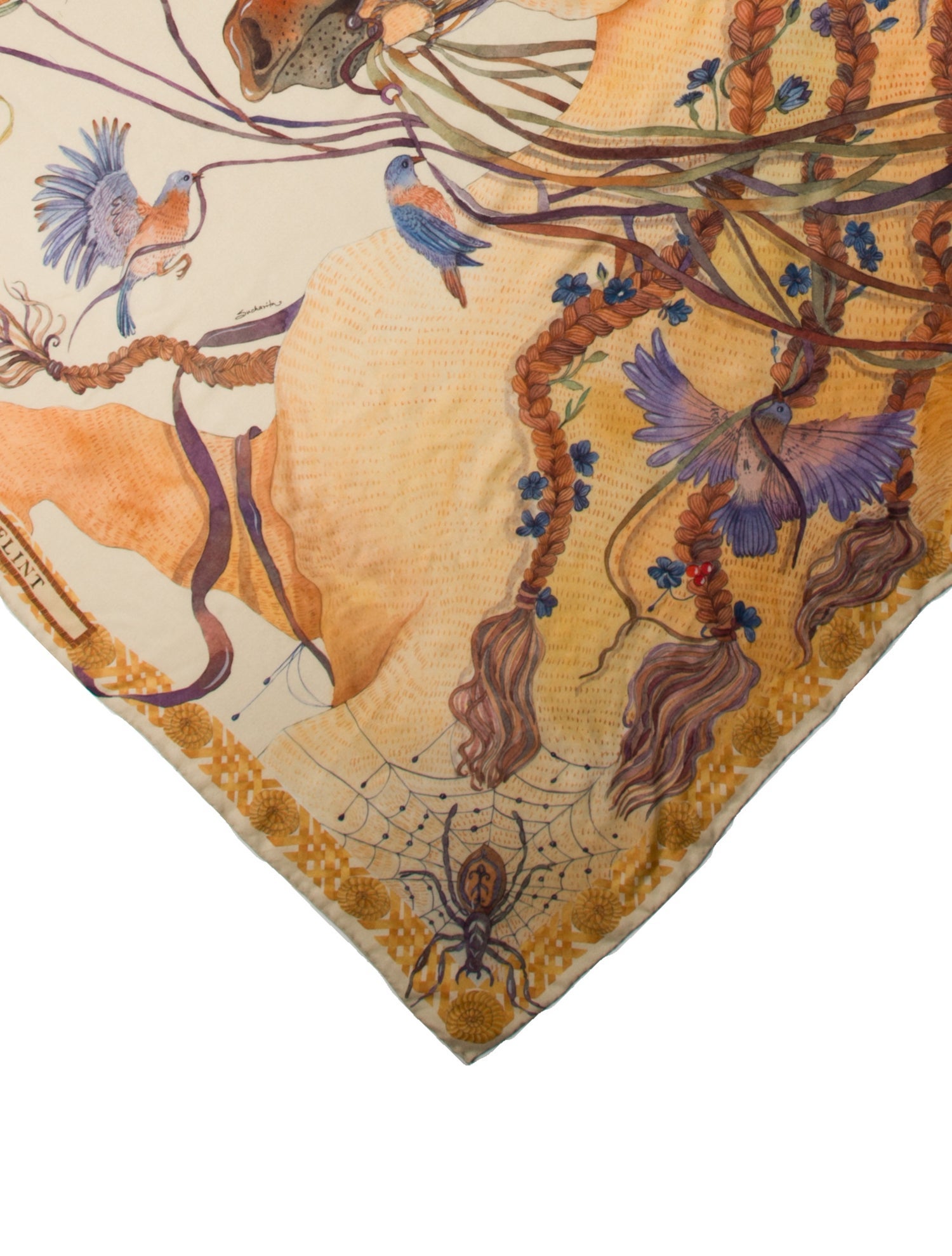 Sarah Flint Silk Printed Scarf
