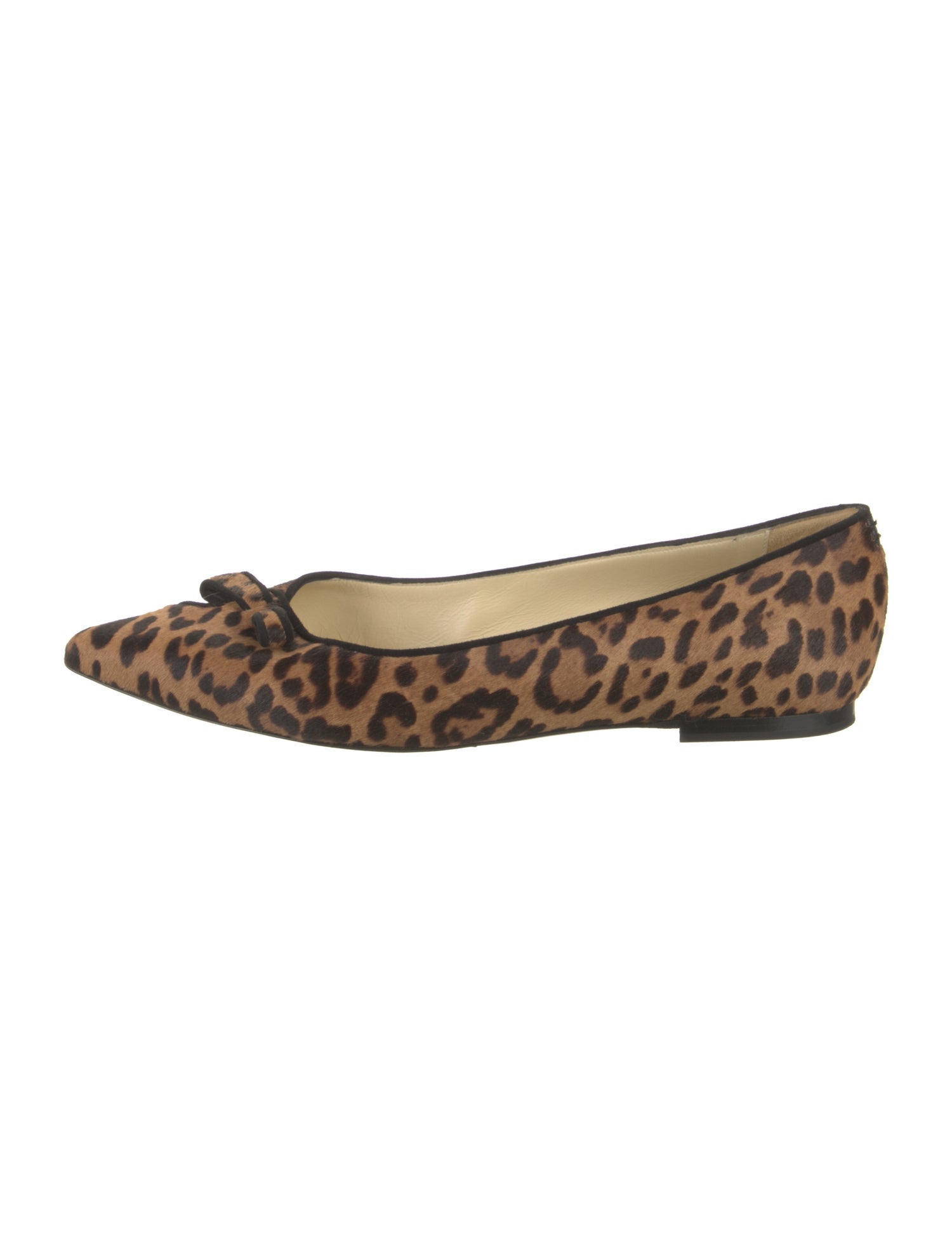 Sarah Flint Ponyhair Animal Print Ballet Flats