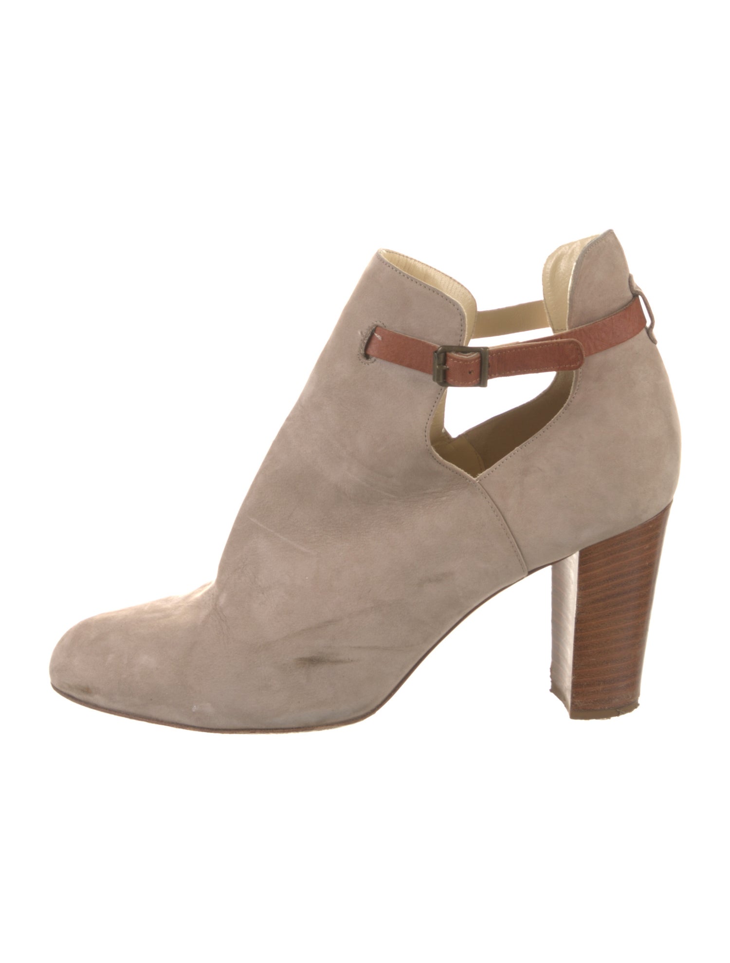 Sarah Flint Suede Cutout Accent Boots