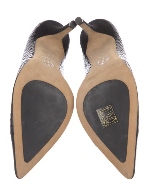 Sarah Flint Snakeskin Animal Print Pumps