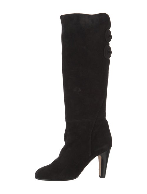Sarah Flint Suede Bow Accents Boots