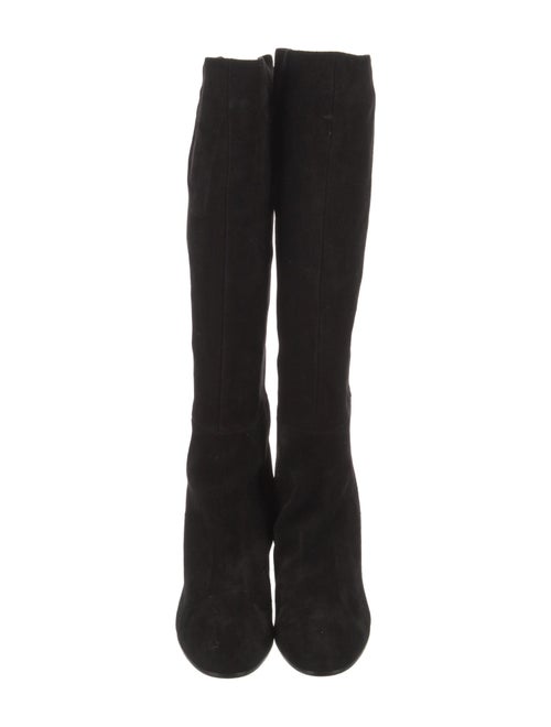 Sarah Flint Suede Bow Accents Boots