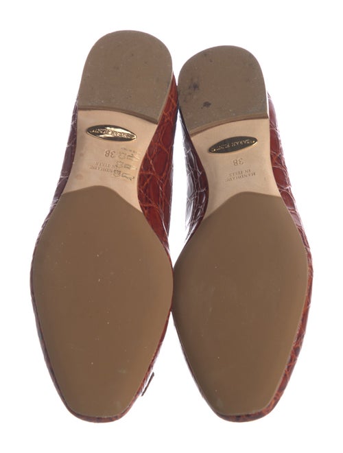 Sarah Flint Crocodile Ballet Flats