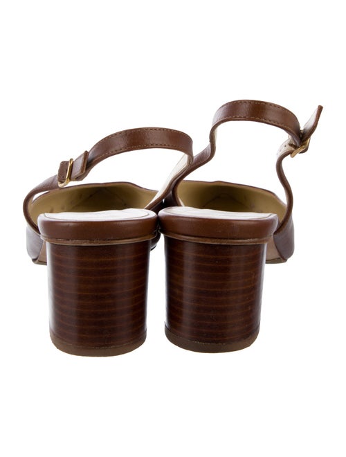 Sarah Flint Leather Slingback Pumps