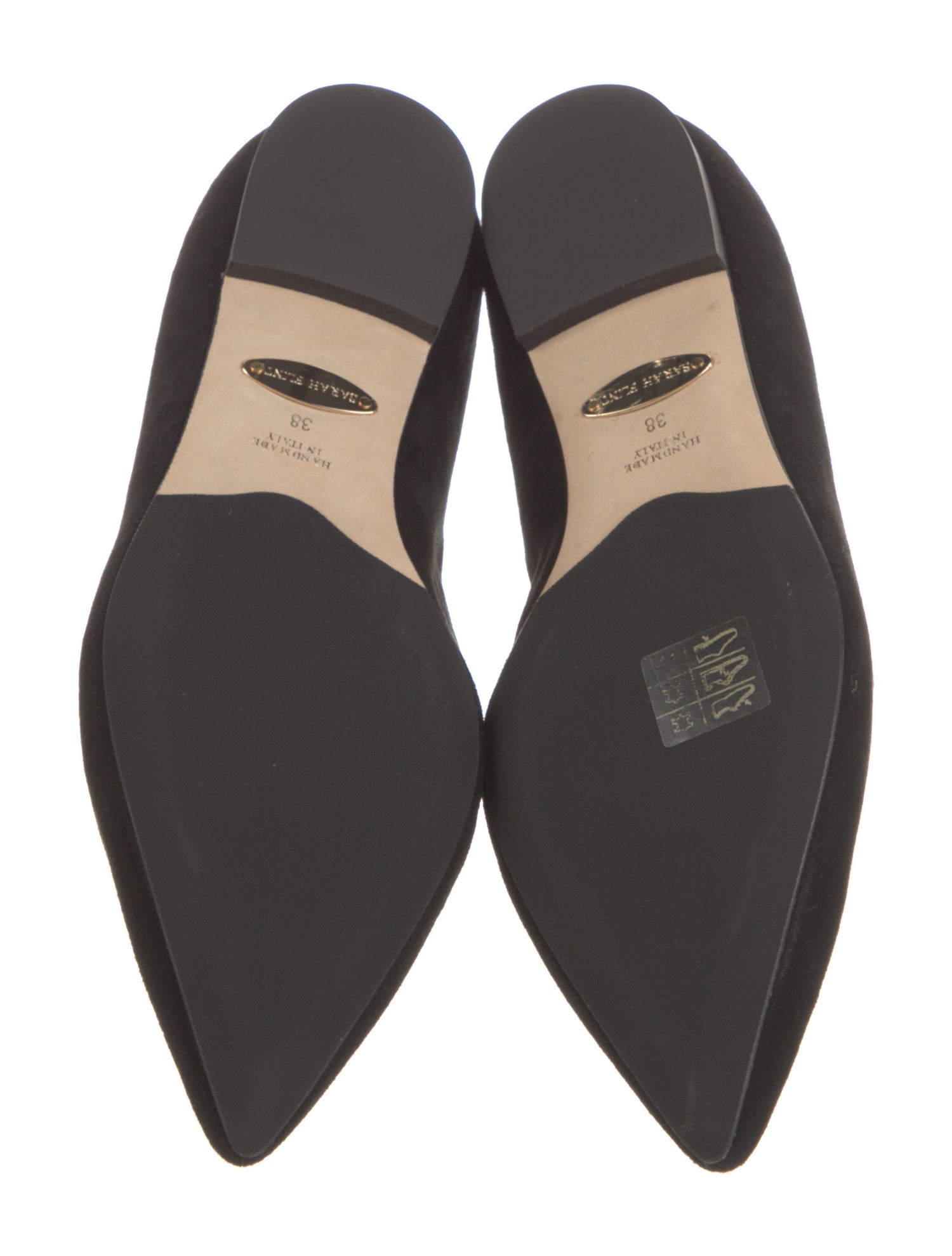Sarah Flint Suede Grosgrain Trim Loafers