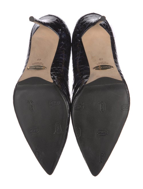 Sarah Flint Patent Leather Animal Print Pumps