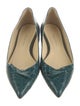 Sarah Flint Leather Animal Print Ballet Flats