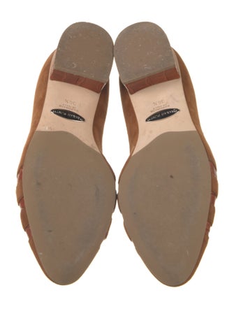 Sarah Flint Suede Cutout Accent Flats
