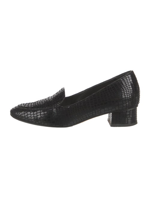Sarah Flint Embossed Leather Loafers