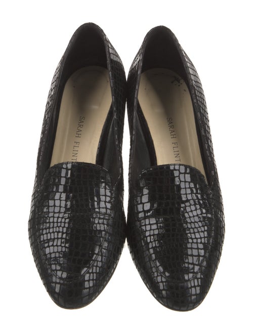 Sarah Flint Embossed Leather Loafers