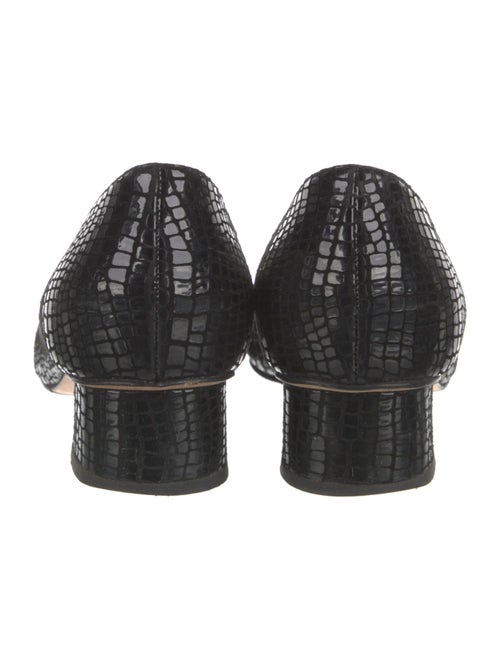 Sarah Flint Embossed Leather Loafers