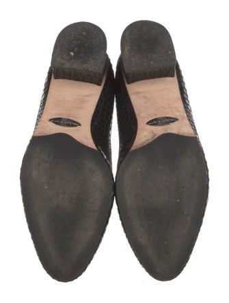 Sarah Flint Embossed Leather Loafers