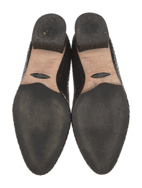 Sarah Flint Embossed Leather Loafers