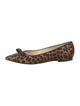 Sarah Flint Ponyhair Animal Print Ballet Flats