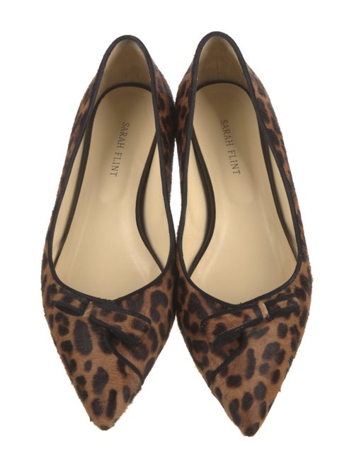 Sarah Flint Ponyhair Animal Print Ballet Flats