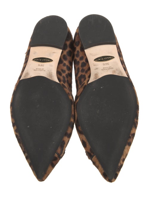 Sarah Flint Ponyhair Animal Print Ballet Flats