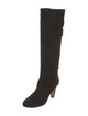 Sarah Flint Suede Bow Accents Boots