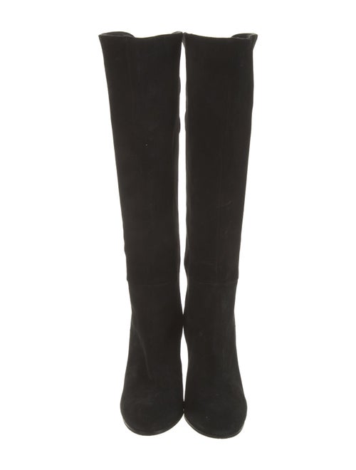 Sarah Flint Suede Bow Accents Boots