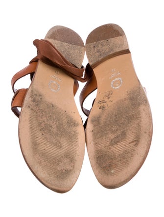 Sarah Flint Leather Gladiator Sandals