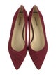 Sarah Flint Suede Bow Accents Ballet Flats