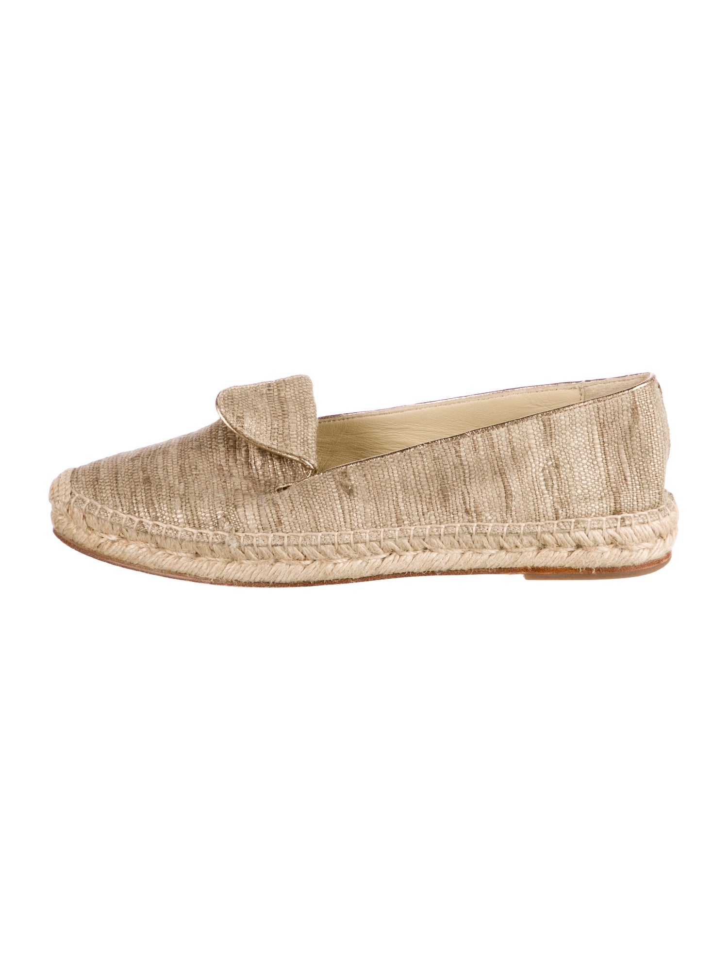 Sarah Flint Leather Trim Embellishment Espadrilles