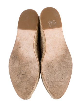 Sarah Flint Leather Trim Embellishment Espadrilles