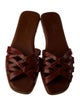 Sarah Flint Embossed Leather Slides